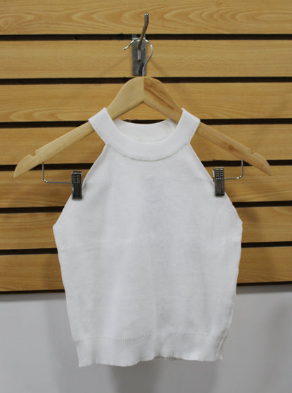 Blusa sin Mangas HJKK Blanca Talla G