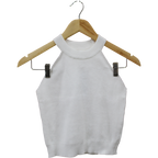 HJKK WHITE SLEEVELESS BLOUSE SIZE L