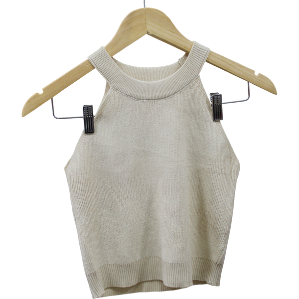 BLUSA SIN MANGAS HJKK BLANCA TALLA G