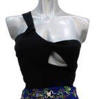 BLUSA ATREVIDA LLANA NEGRA