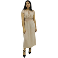 NATIONAL HANDCRAFTED BEIGE FLORAL DRESS