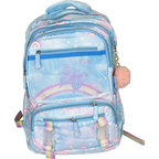 GIRL'S BACKPACK WITH DOUBLE POCKET, LILAC