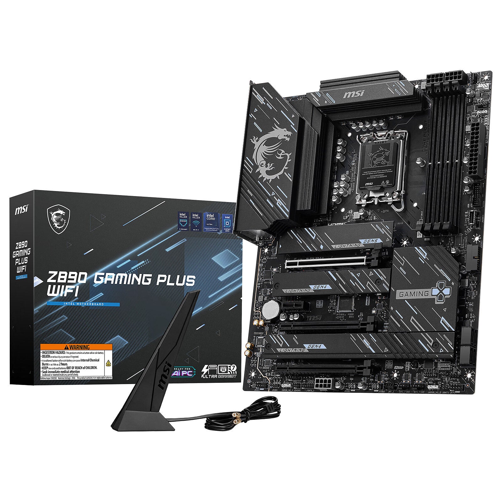 MAINBOARD MSI Z890 GAMING PLUS WIFI LGA 1851