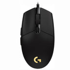 LOGITECH GAMING MOUSE G203 BLACK WIRED RGB LIGHTSYNC G-HUB