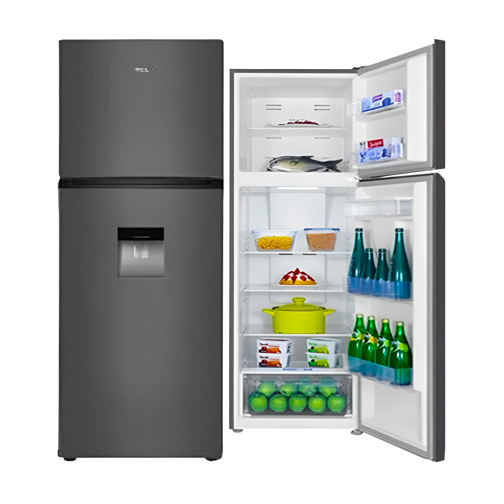 Refrigerador TCL 265 litros gris con dispensador de agua P265TMC