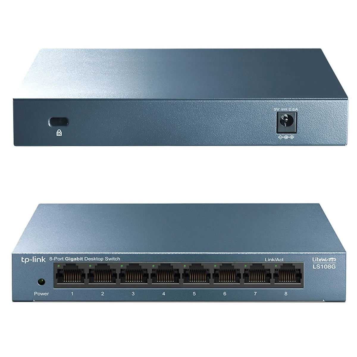 SWITCH GIGABIT ESCRITORIO 8-PORT 10-100-1000MBPS LS108G