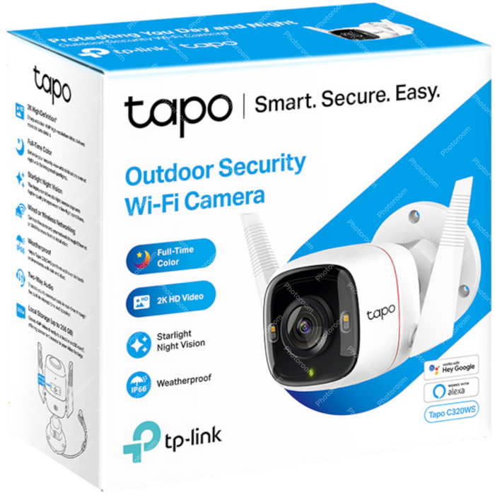 CAMARA IP TP-LINK TAPO C310 EXTERIOR/3 MP/VISION NOCTURNA/DETECCION DE MOV/AUDIO DOBLE VIA/SOPO