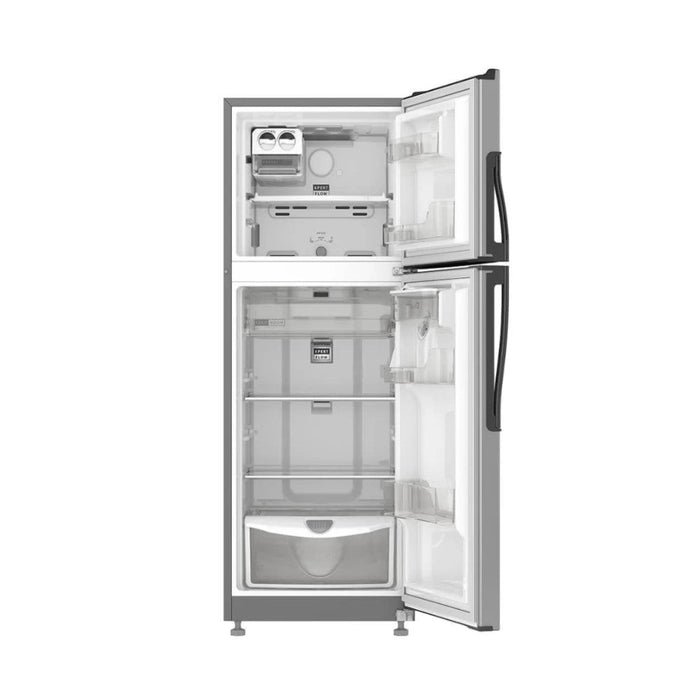 REFRIGERADORA WHIRLPOOL WRW25CKTWW 279 LITROS TOP MOUNT DISPENSADOR ACERO GALVANIZADO