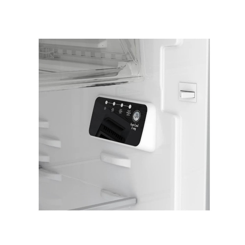 REFRIGERADORA WHIRLPOOL WRW25CKTWW 279 LITROS TOP MOUNT DISPENSADOR ACERO GALVANIZADO