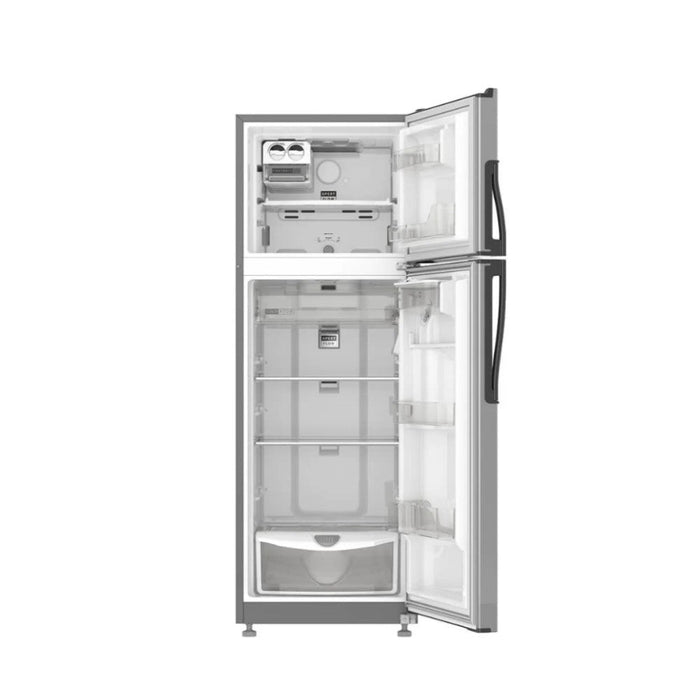 REFRIGERADORA WHIRLPOOL WRW32CKTWW 303 LITROS TOP MOUNT DISPENSADOR ACERO GALVANIZADO