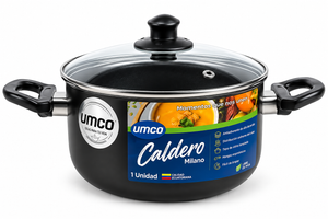 Caldero Milano Umco de 20 cm Negro