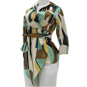 BLUSA CASUAL EN FORMA DE TRIÁNGULO FASHION PARIS