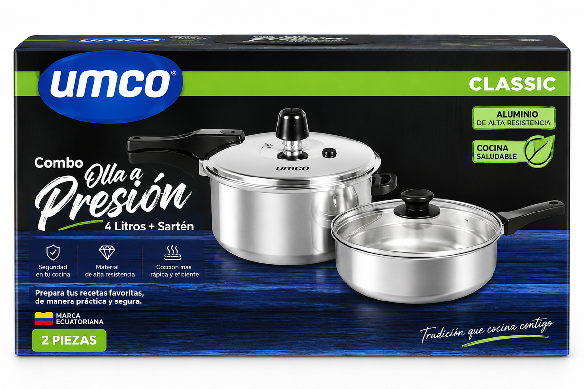 Combo de Ollas de Presión Umco 2 L + 4 L