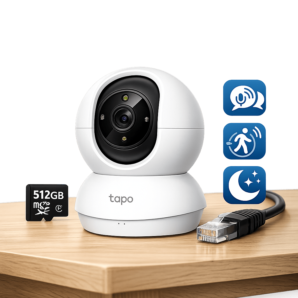 Cámara TP-Link Tapo C202 – Vigilancia 2MP con Audio Doble Vía, Detección de Movimiento y hasta 512GB 🔒📡 SEGURIDAD en Guayaquil Ecuador - NEW STORE