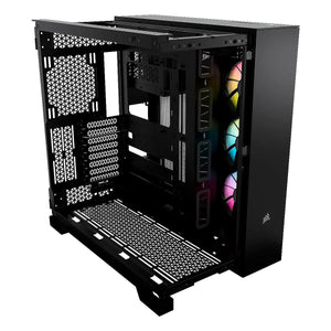 CASE CORSAIR ATX iCUE LINK 6500X RGB 3VEN. SYSTEM-HUB DOS-CAMARAS BLACK