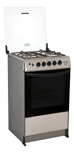 Cocina a Gas 24" — 4 Quemadores + Grill | Ecoline BIANCA Silver Cocinas en Guayaquil Ecuador - NEW STORE