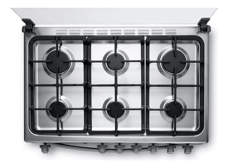 Cocina a Gas Indurama Marsella 6 Hornillas | Color Plateado | De pie Cocinas a Gas en Guayaquil Ecuador - New Store Gye