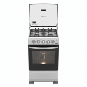 Cocina a Gas Mabe 21" | 4 Quemadores | Acero Inoxidable | Easy Clean Pro