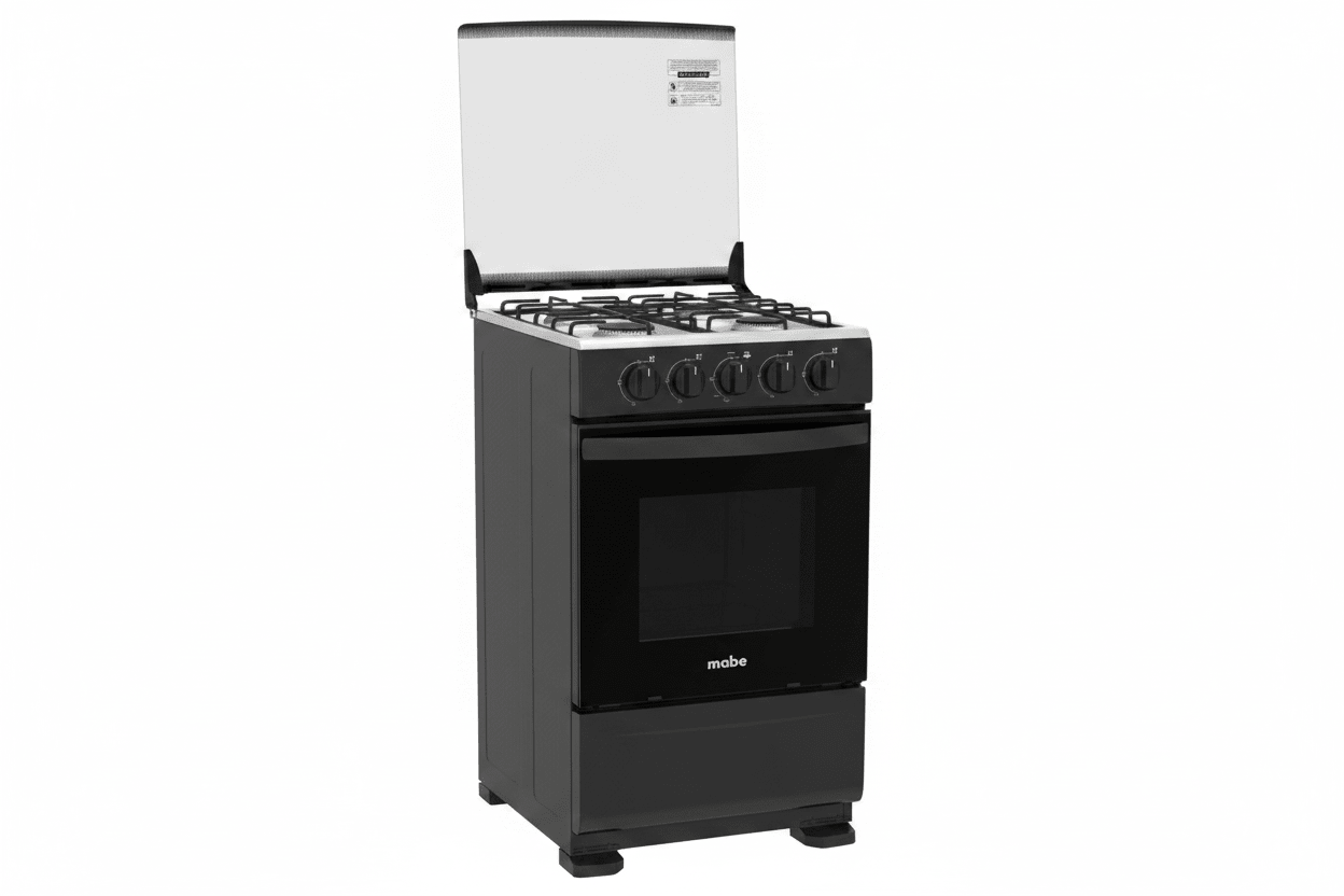 Cocina a Gas Mabe 51 cm | 4 Hornillas · Horno 63L · Easy Clean Pro Cocinas y Estufas en Guayaquil Ecuador - New Store Gye