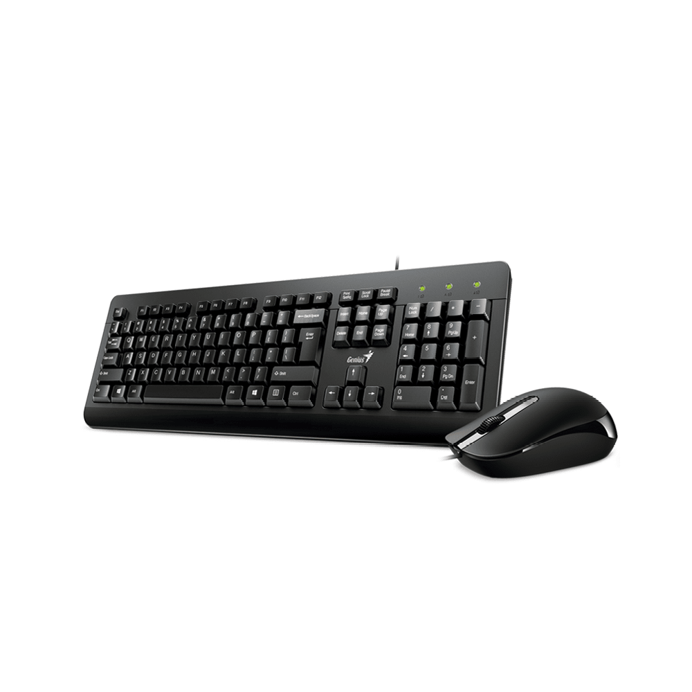COMBO GENIUS TECLADO Y MOUSE KM-160 USB NEGRO/KIT CLASICO ACCESORIOS en Guayaquil Ecuador - NEW STORE