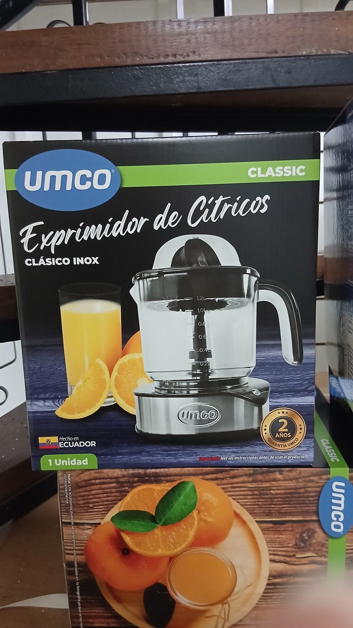 Exprimidor de Cítricos Umco Clásico Inox 1.2L | Motor Doble Rotación · Acero Inox · Guayaquil Electrodomésticos en Guayaquil Ecuador - New Store Gye