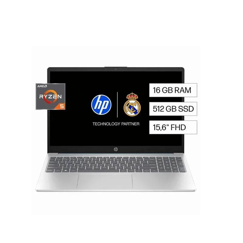 HP 15-FC0025WM Laptop AMD Ryzen 5 | 16GB RAM | 512GB SSD | 15.6" FHD Táctil Laptop en Guayaquil Ecuador - New Store Gye