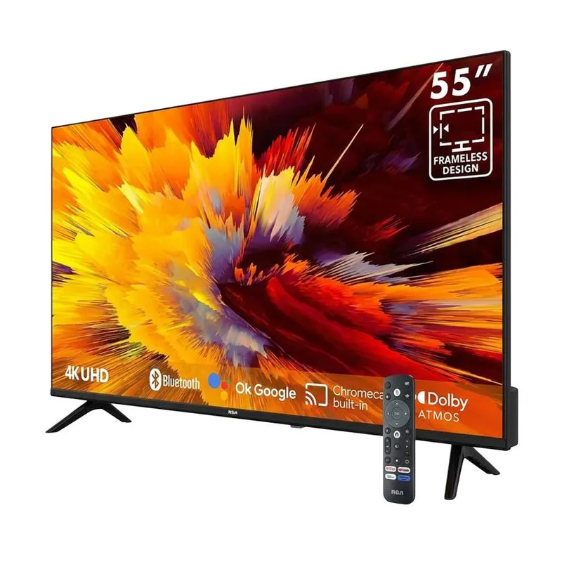 RCA Smart TV 55" | Google TV · 4K UHD · Dolby Atmos · Frameless