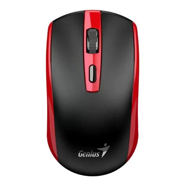 MOUSE GENIUS/ECO-8150 WIRELESS ROJO /BAT. RECARGABLE /AI COPILOT /4 BOTONES /1200 DPI /ADAP. USB
