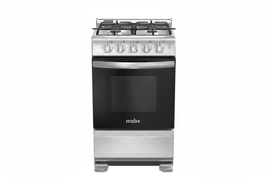 Mabe EMS120SX2 | Cocina a Gas de Acero Inoxidable 20" — 4 Quemadores con Horno Panorámico
