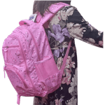 MOCHILA NIÑA ROSADA ESTAMPADO ANGELITAS BOLSOS EXCLUSIVOS en Guayaquil Ecuador - NEW STORE