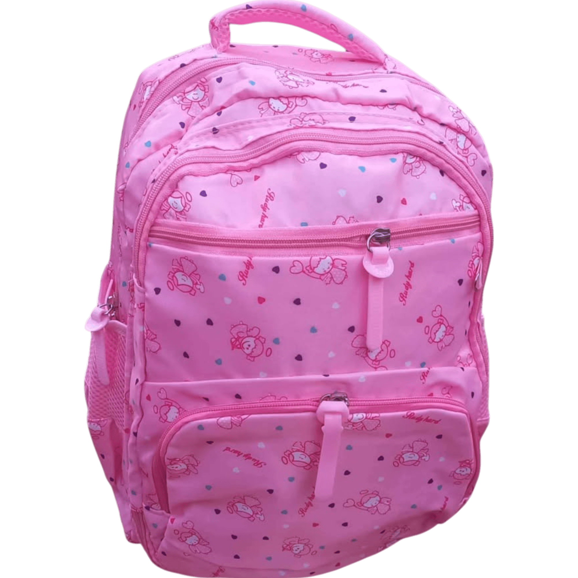 MOCHILA NIÑA ROSADA ESTAMPADO ANGELITAS BOLSOS EXCLUSIVOS en Guayaquil Ecuador - NEW STORE