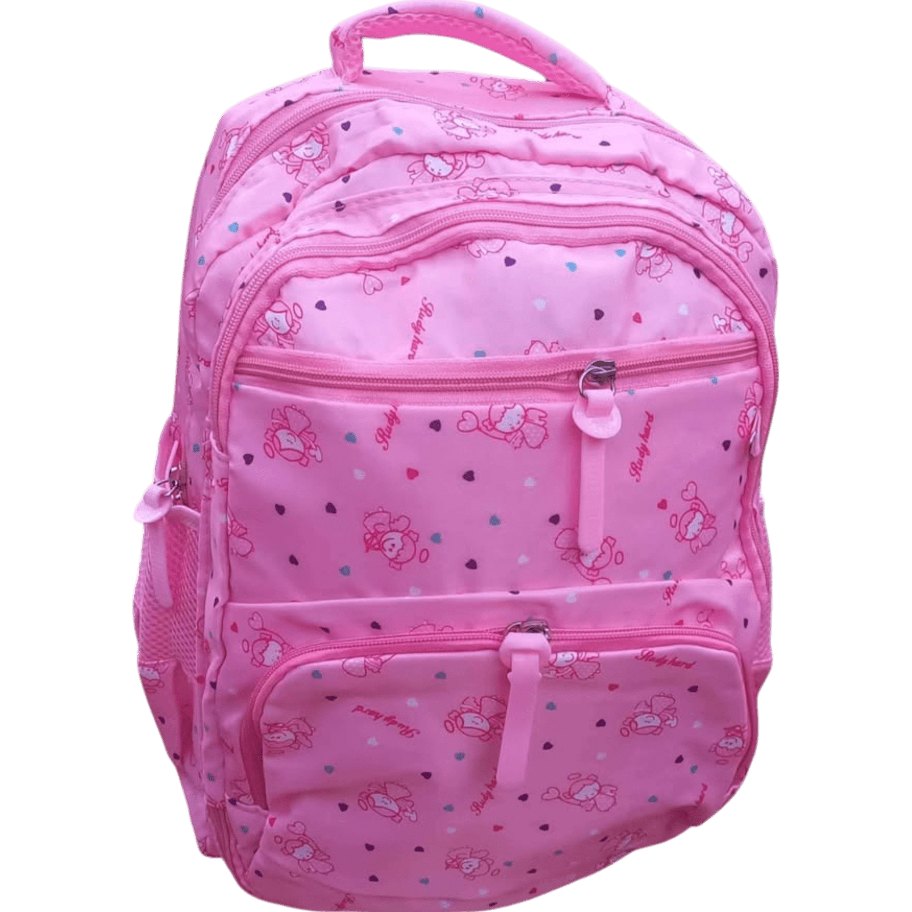 MOCHILA NIÑA ROSADA ESTAMPADO ANGELITAS BOLSOS EXCLUSIVOS en Guayaquil Ecuador - NEW STORE