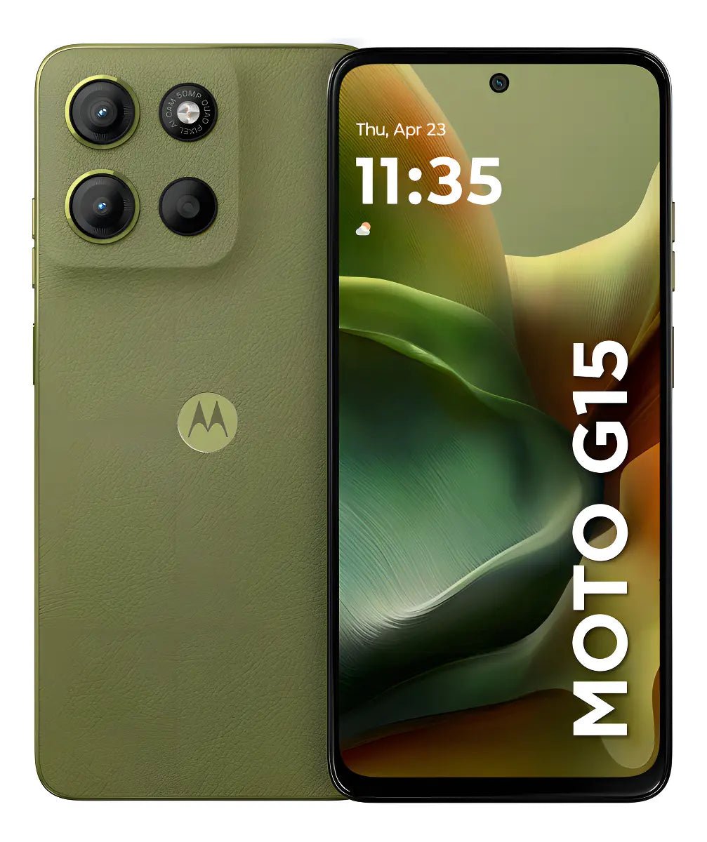 Motorola Moto G15 256 GB | Pantalla 6.72" FHD+ · Batería 5200mAh · Android 15 · Guayaquil Celulares en Guayaquil Ecuador - New Store Gye