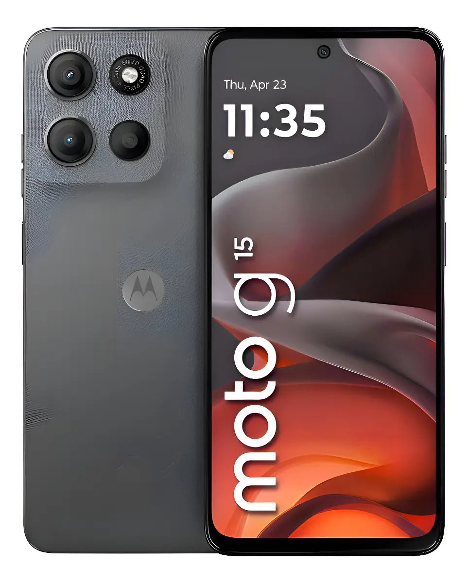 Motorola Moto G15 256 GB | Pantalla 6.72" FHD+ · Batería 5200mAh · Android 15 · Guayaquil Celulares en Guayaquil Ecuador - New Store Gye