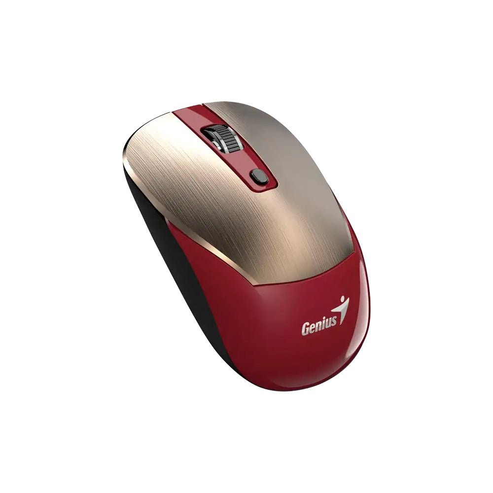 MOUSE GENIUS/NX-7125 WIRELESS GOLD Y RED /AI COPILOT /4 BOTONES /1200 DPI /RF 2.4GHZ /PILA AA /WIN ACCESORIOS en Guayaquil Ecuador - NEW STORE