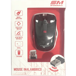 MOUSE SPEEDMIND USB SMMOU04 OPTICAL 3D/COLOR NEGRO/ECO