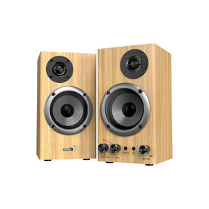 Parlante Genius SP-HF520BT 2.0 Madera – Sonido Envolvente 3D con Bluetooth 5.3 y 20W RMS 🔊