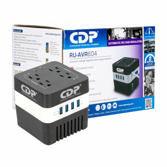 REGULADOR DE VOLTAJE CDP RU-AVR604 TECNOLOGÍA en Guayaquil Ecuador - NEW STORE