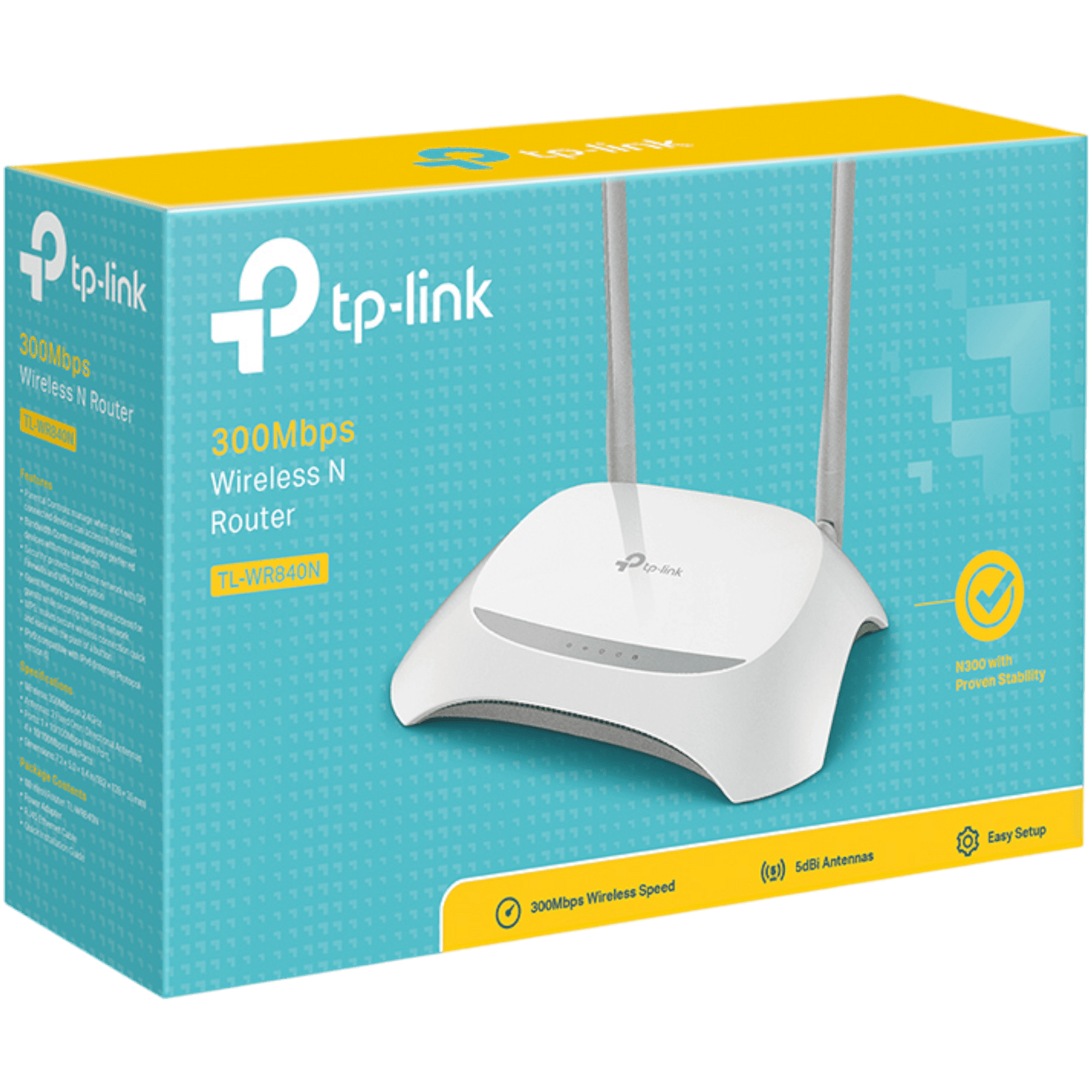 ROUTER TP-LINK TL-WR840N N300, 2 ANT., 4 PUERTOS FE TECNOLOGÍA en Guayaquil Ecuador - NEW STORE