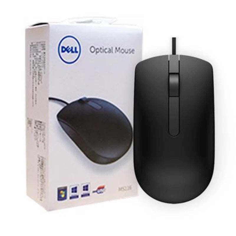 MOUSE DELL MS116 WIRED OPTICAL MOUSE (BLACK)