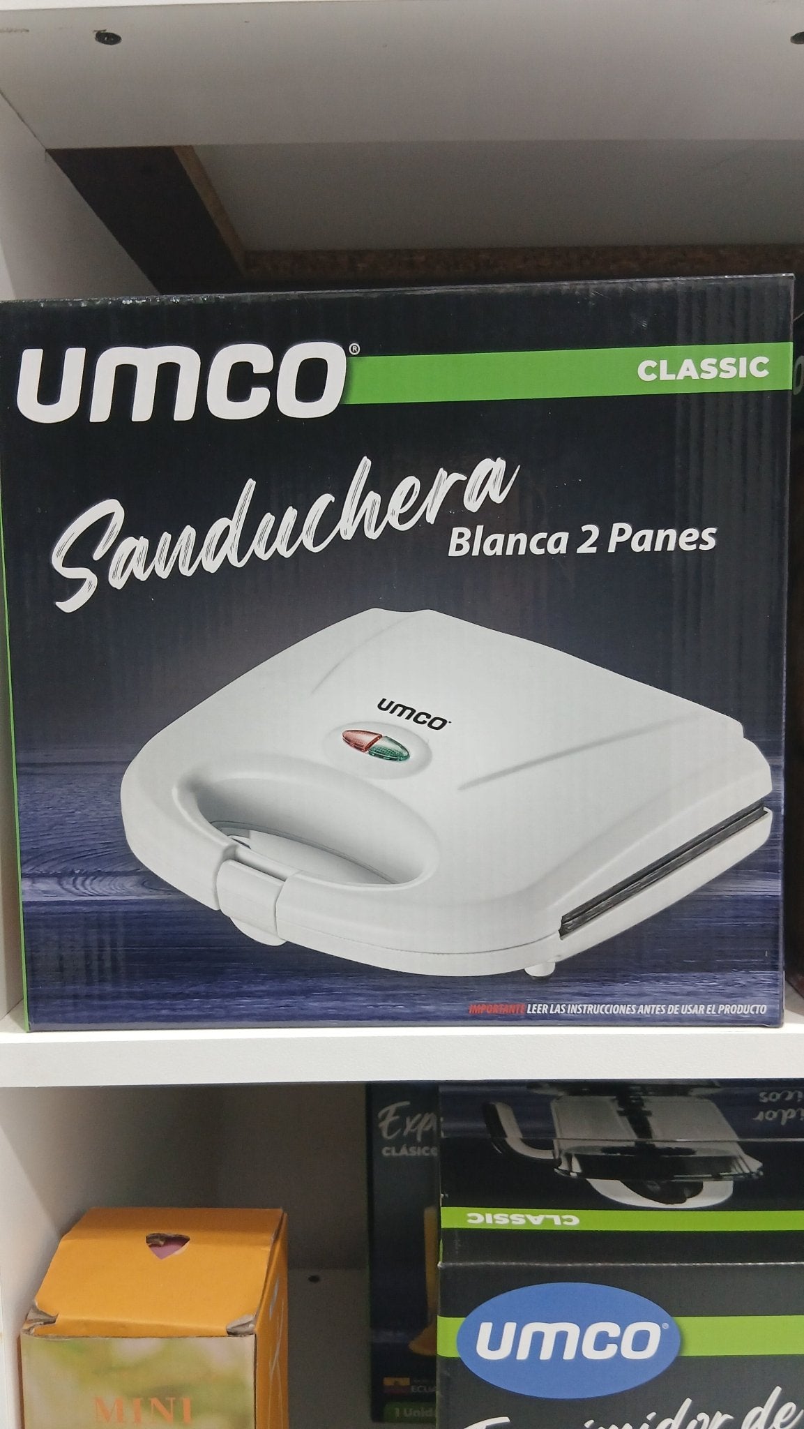 Sandwichera Umco 9568 750W 2 Rebanadas | Antiadherente · Blanco · Guayaquil Sandwichera en Guayaquil Ecuador - New Store Gye