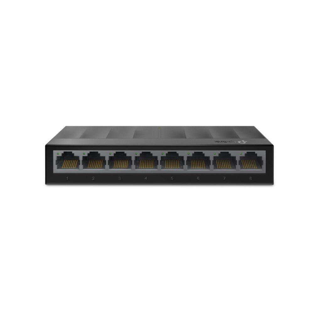 SWITCH TP-LINK LS1008G 8 PUERTOS GIGABIT ETHERNET, CUBIERTA PLASTICA, PLUG AND PLAY ACCESORIOS en Guayaquil Ecuador - NEW STORE