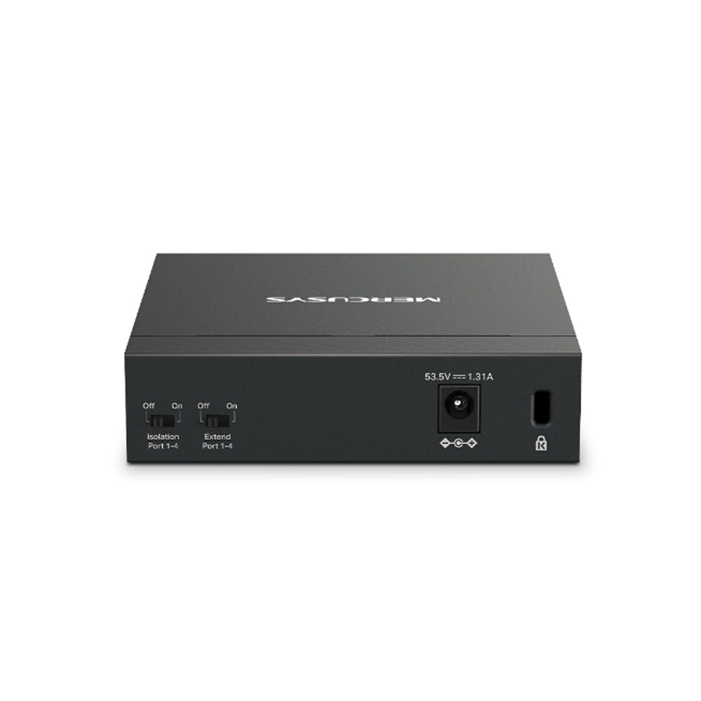 SWITCHES MERCUSYS MS105GP / 5 PUERTOS GIGABIT /4 POE /CARCASA DE METAL ACCESORIOS en Guayaquil Ecuador - NEW STORE