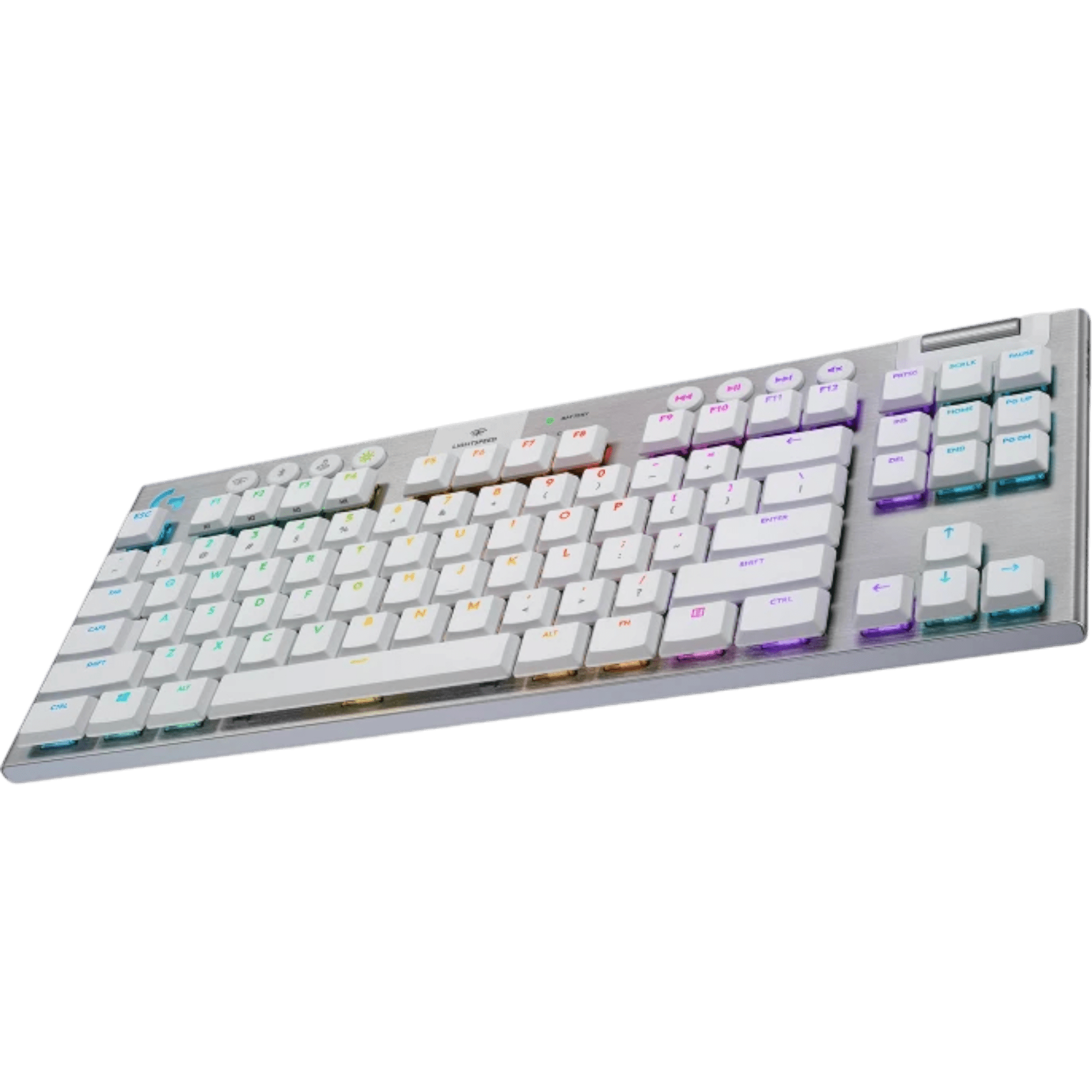 TECLADO MECANICO LOGITECH GAMER G915 TKL RGB MECANICO SWITCH GL TACTIL WIRELESS BLANCO ACCESORIOS en Guayaquil Ecuador - NEW STORE