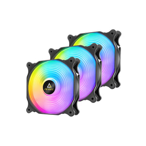VENTILADOR ANTEC/F12 RACING ARGB PACK X3 120MM PWM CASE FAN