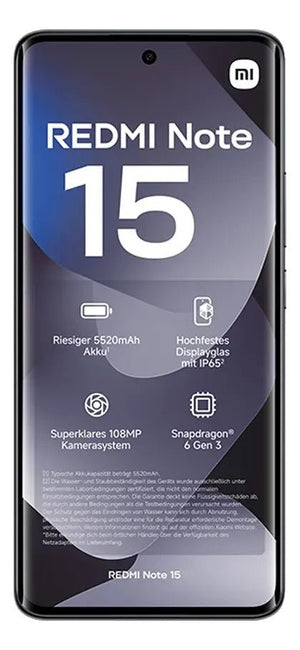 Xiaomi Redmi Note 15 6GB RAM 128GB | AMOLED 6.77" 120Hz · Batería 6000mAh · Guayaquil